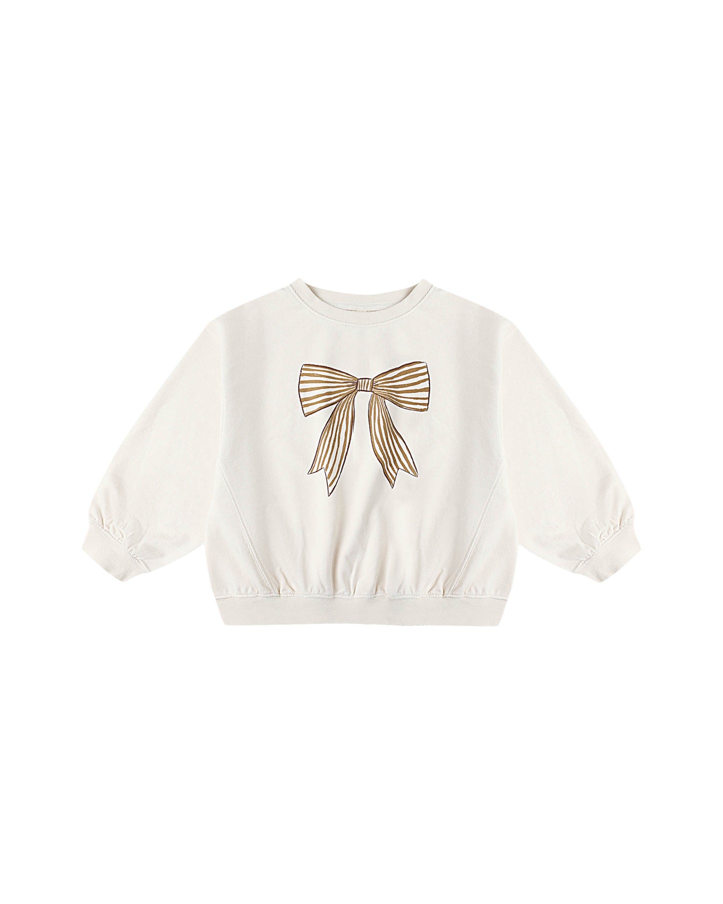 BOW OVERSIZED SWEATSHIRT - NATURAL