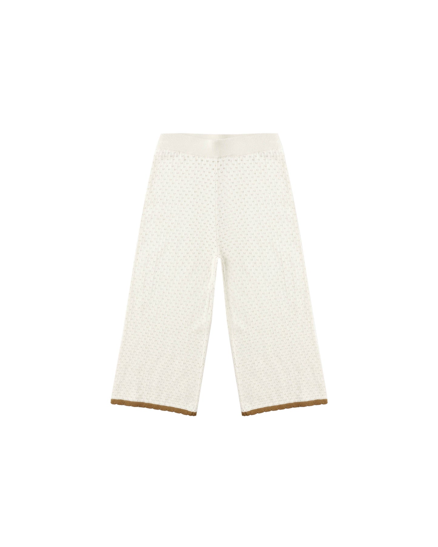 POINTELLE KNIT PANT - NATURAL