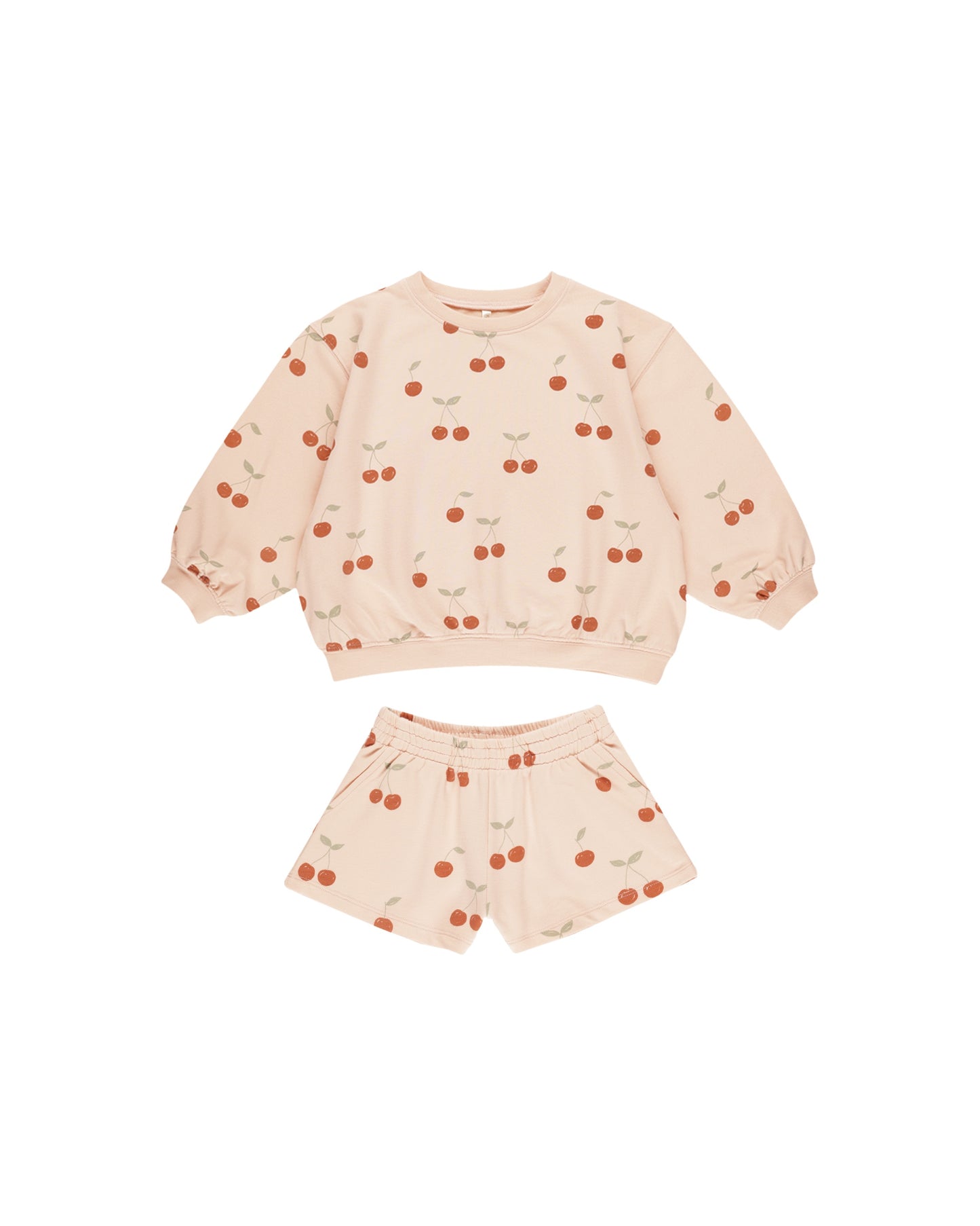 SUMMER TERRY SET - CHERRIES | SHELL