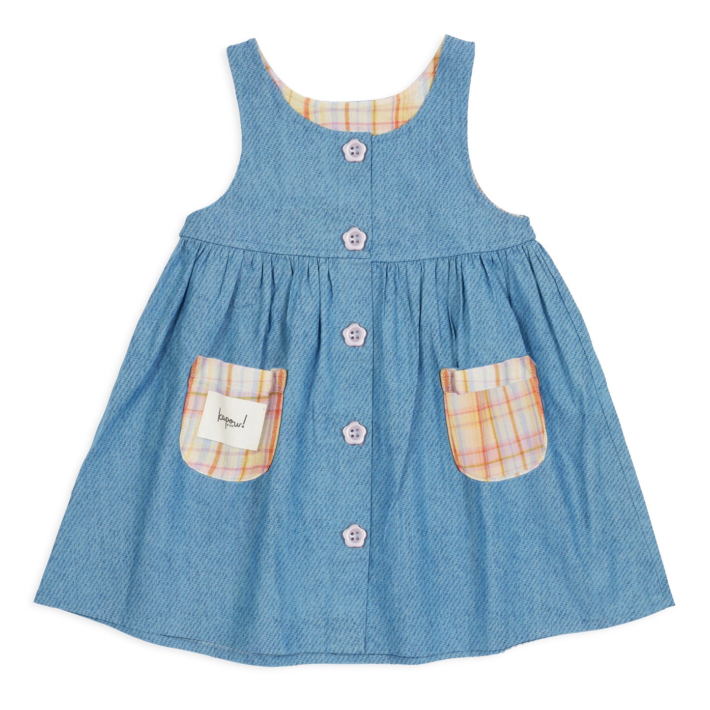 RAINBOW PLAID DRESS