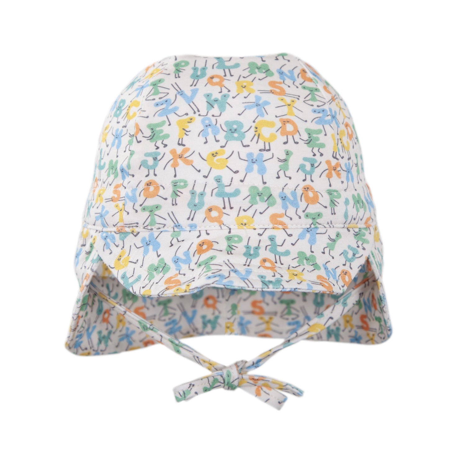 ABC'S FLAP HAT - NATURAL MULTI