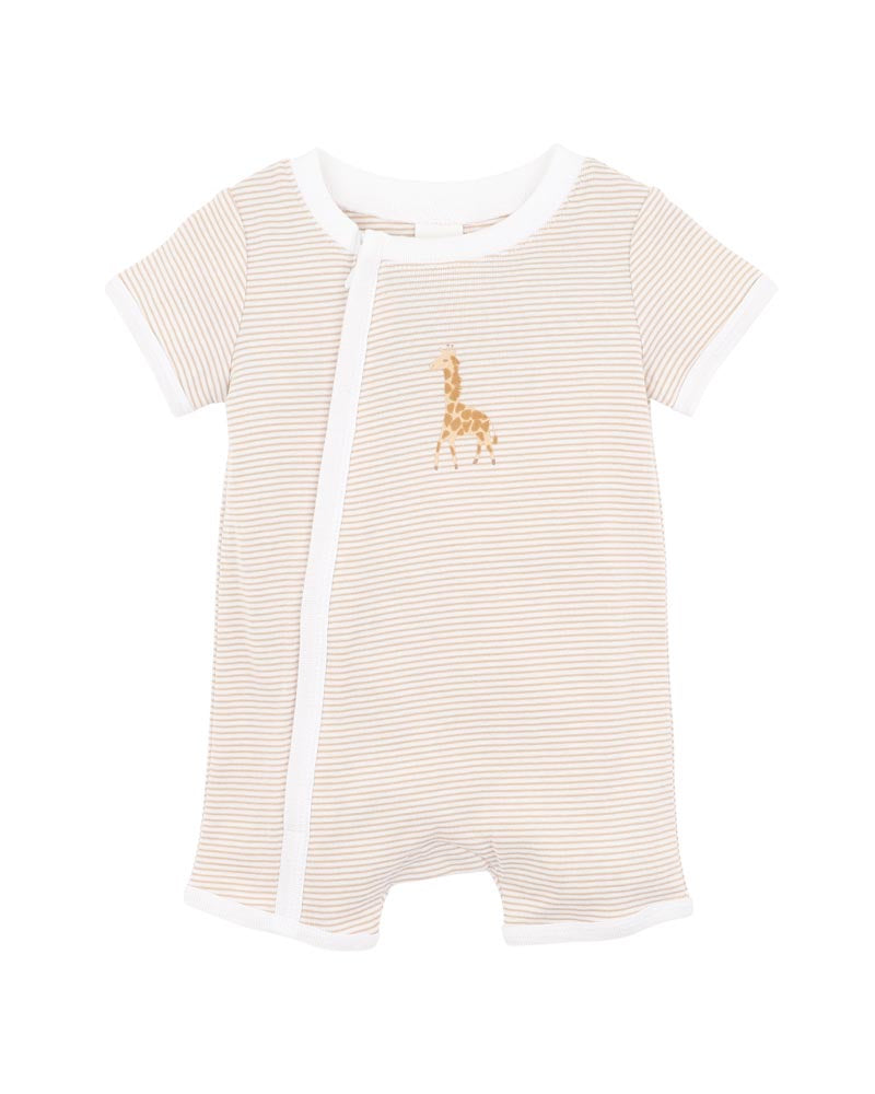 BILLIE GIRAFFE ORGANIC SS ZIPSUIT