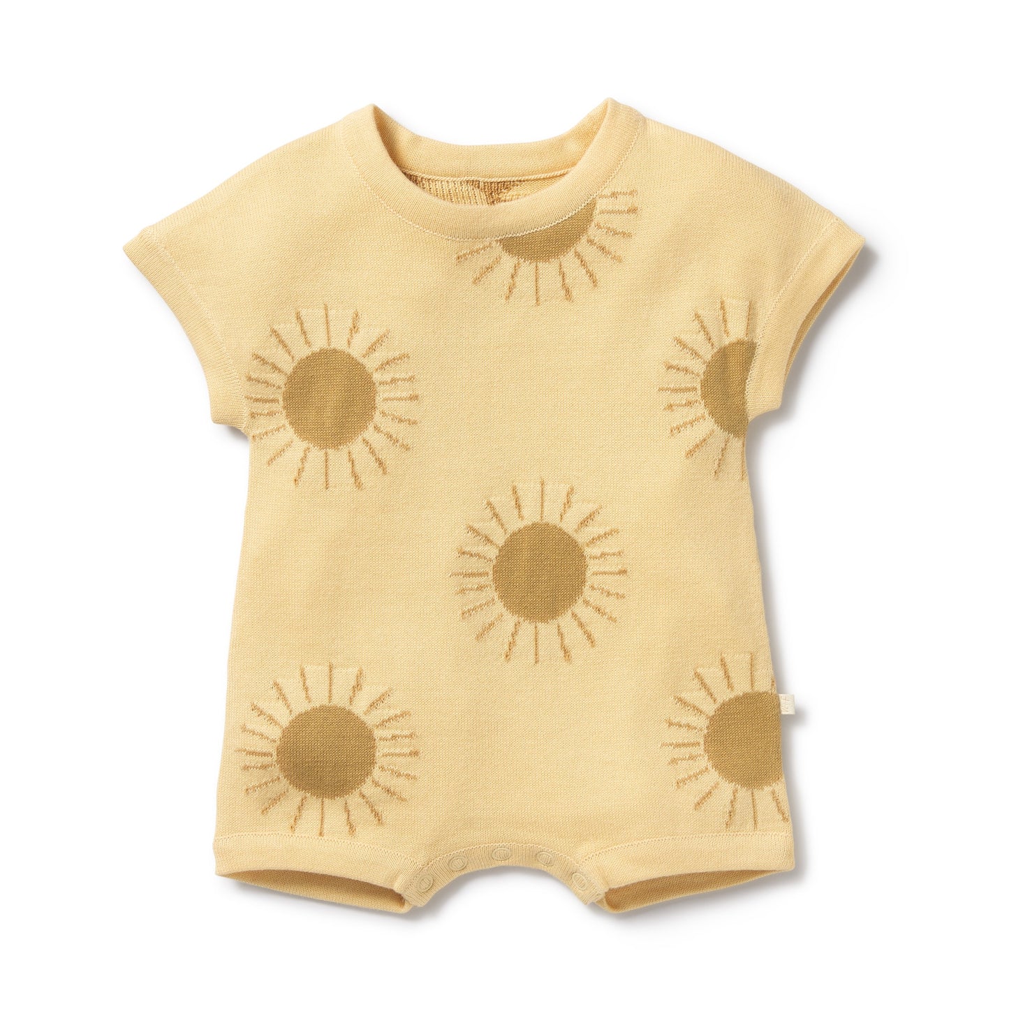 ORGANIC KNITTED GROWSUIT - SUNSHINE