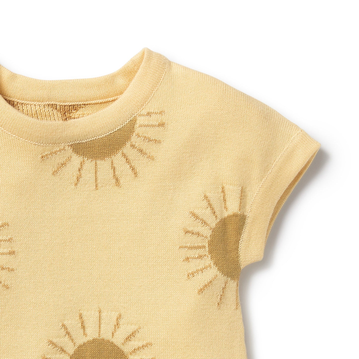 ORGANIC KNITTED GROWSUIT - SUNSHINE
