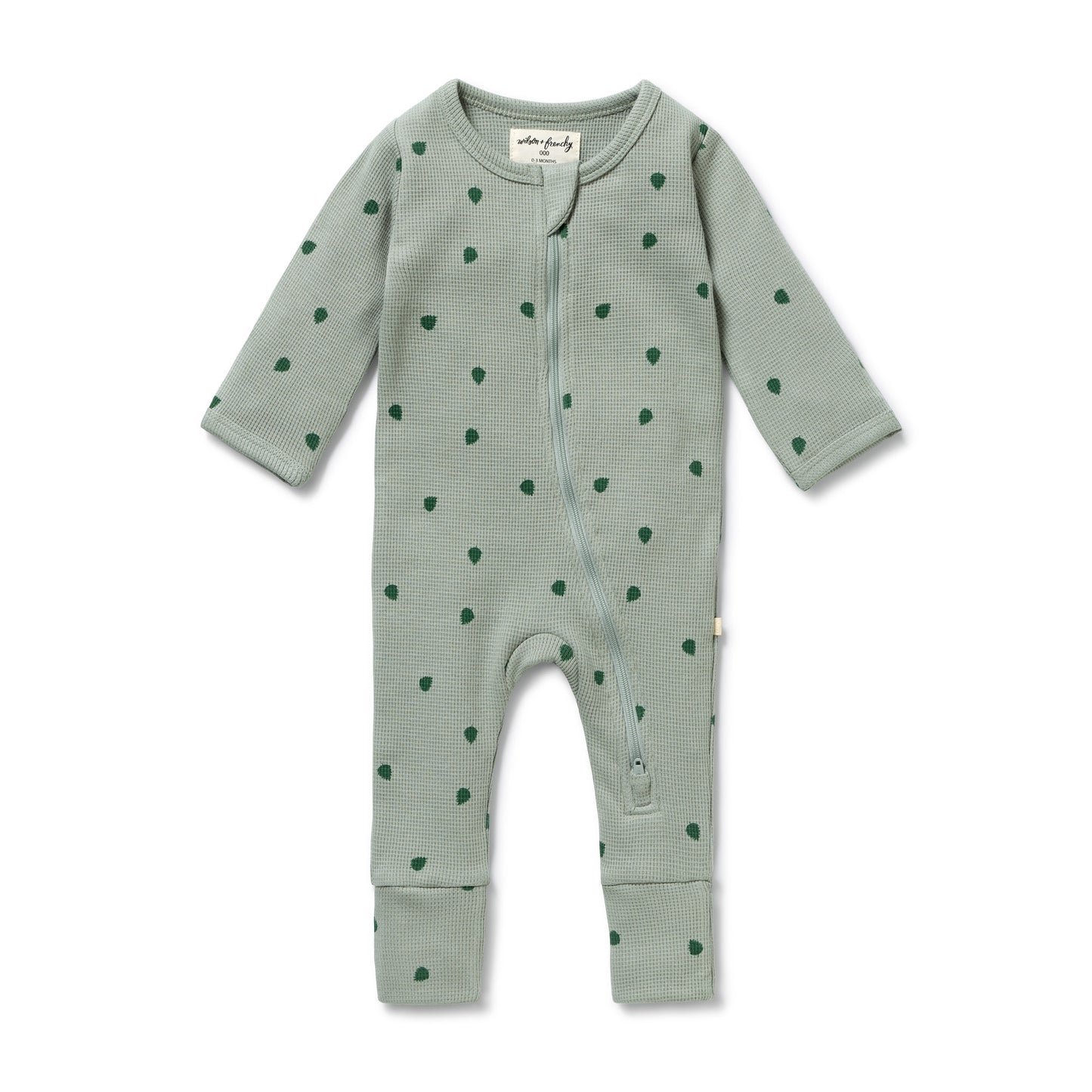 ORGANIC WAFFLE ZIPSUIT - TUMBLETWIG