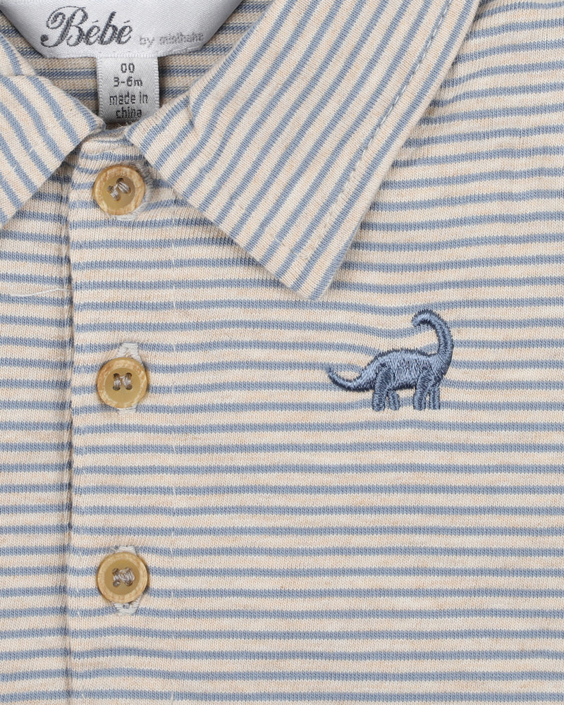 DINO STRIPE POLO