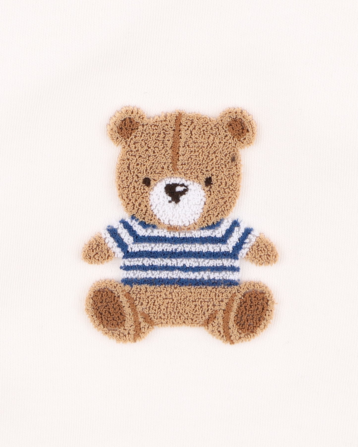 BRADY ORGANIC BEAR BODYSUIT - CLOUD