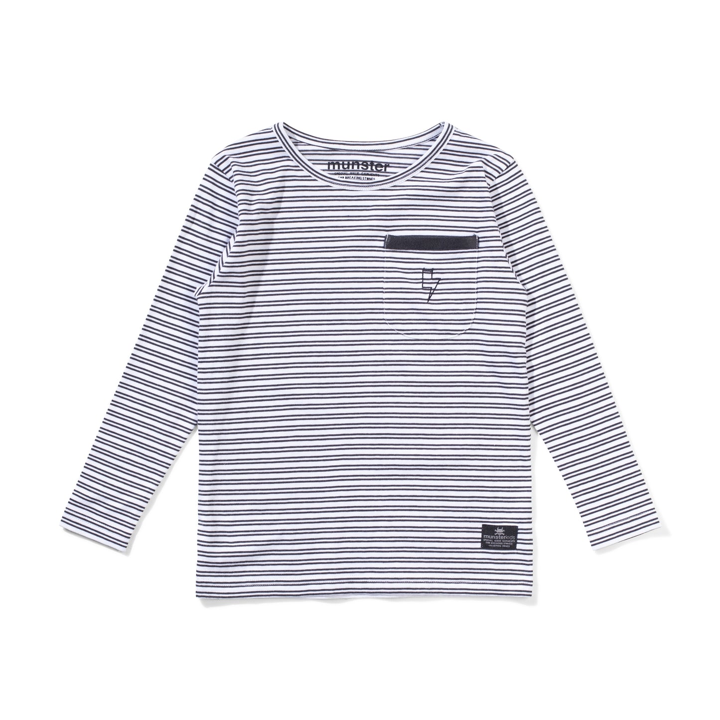 LINES LS TEE - SOFT BLACK STRIPE