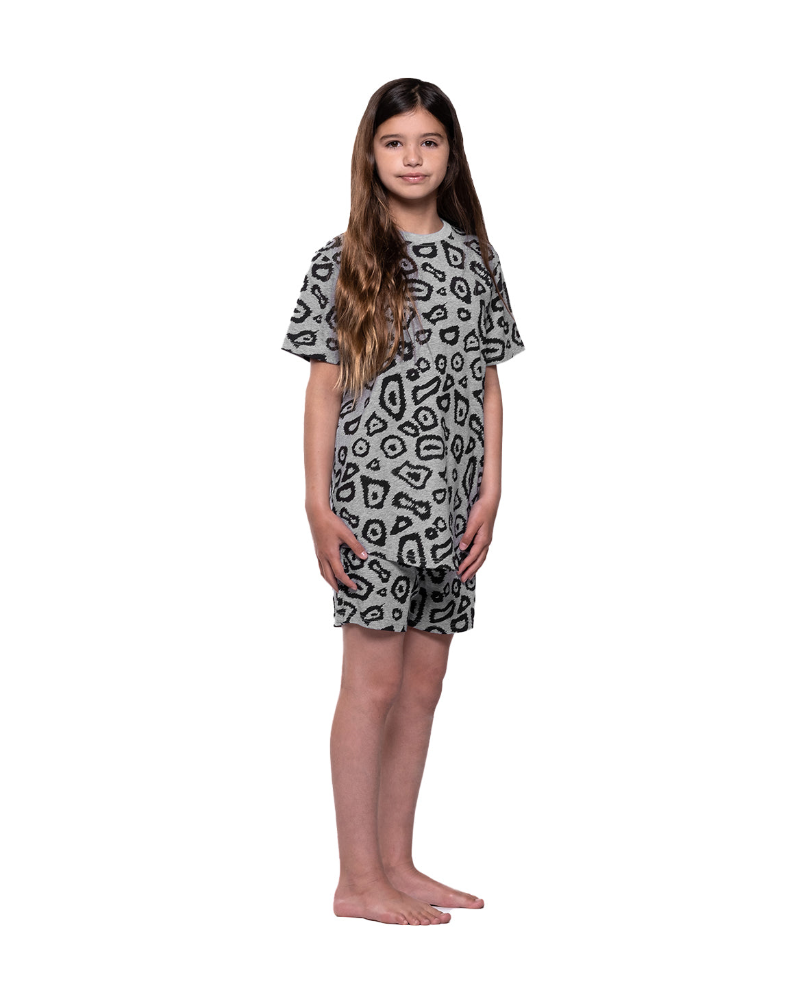 DIGI LEOPARD PRINT SUMMER PJ - MARLE GREY