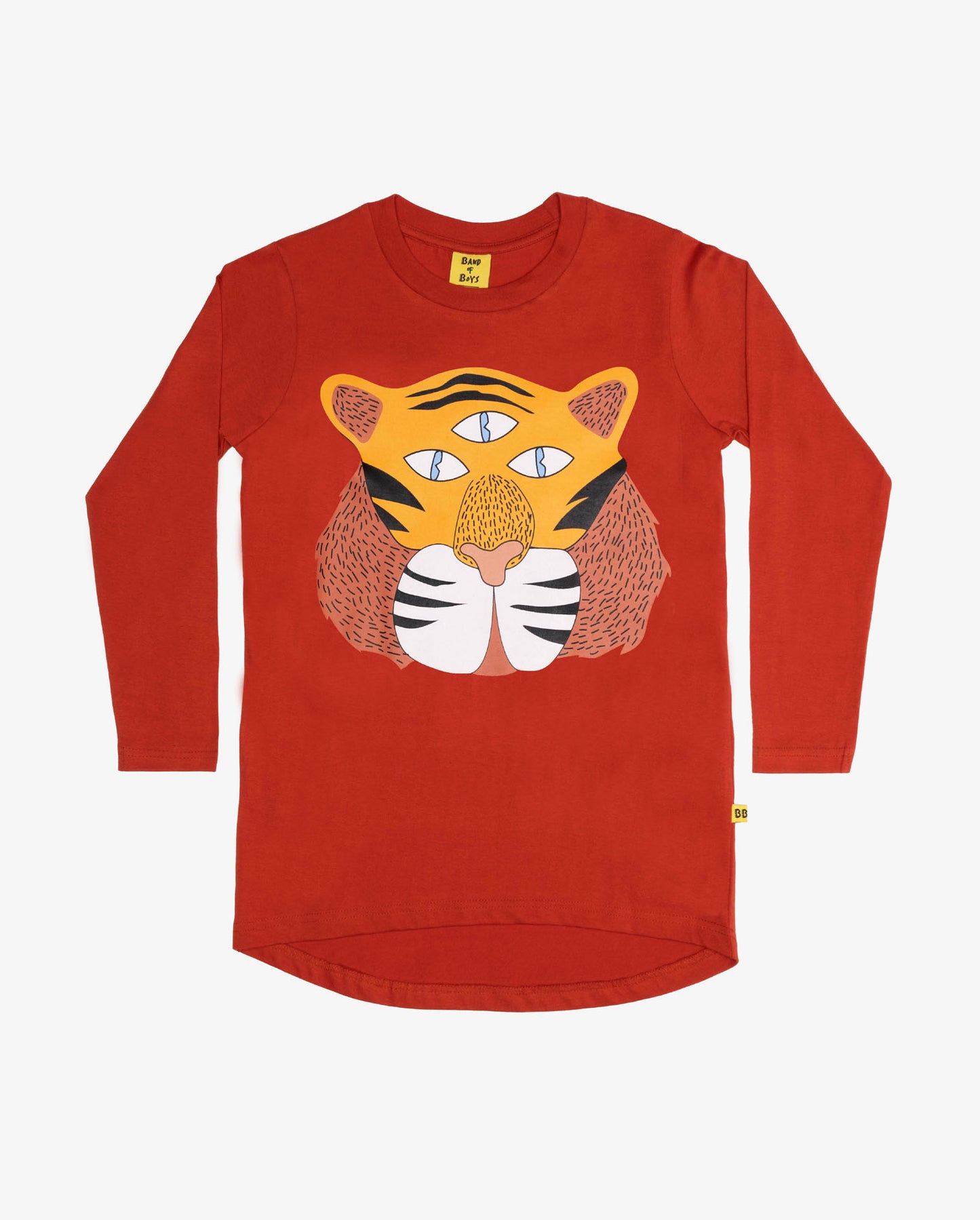 GO GET'EM TIGER SCOOP BACK TEE - RUST