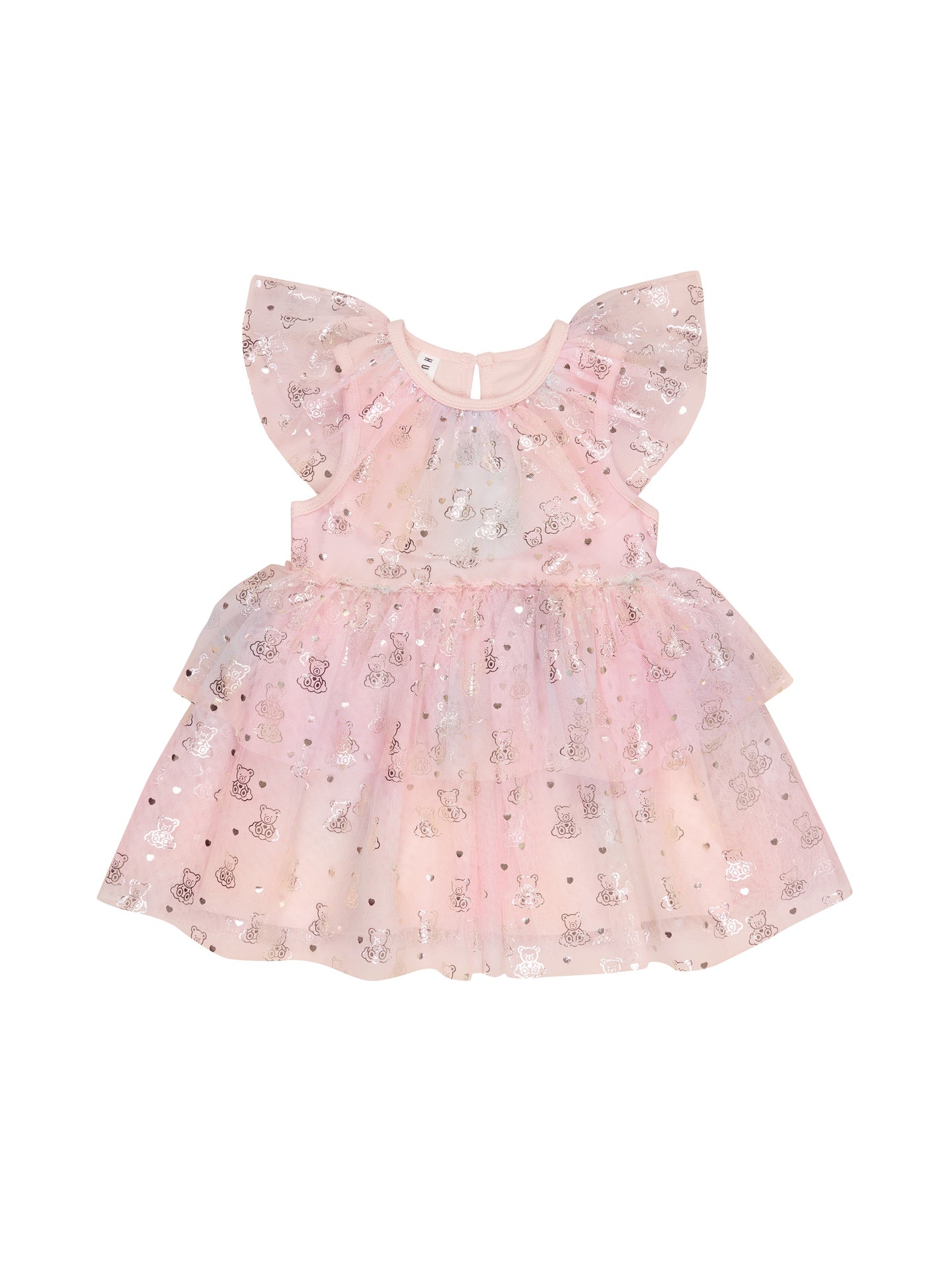 CLOUD BEAR TIERED PARTY DRESS - MULTI