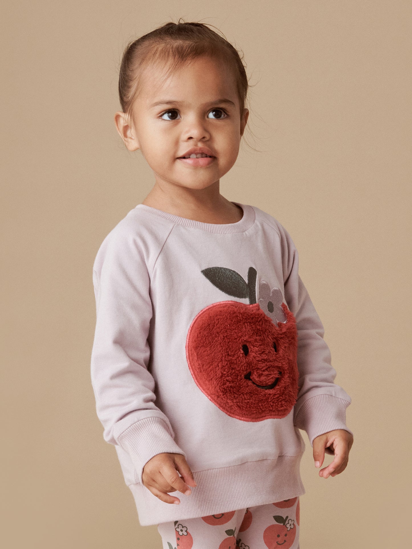 APPLE REVERSIBLE SWEATSHIRT - LAVENDER