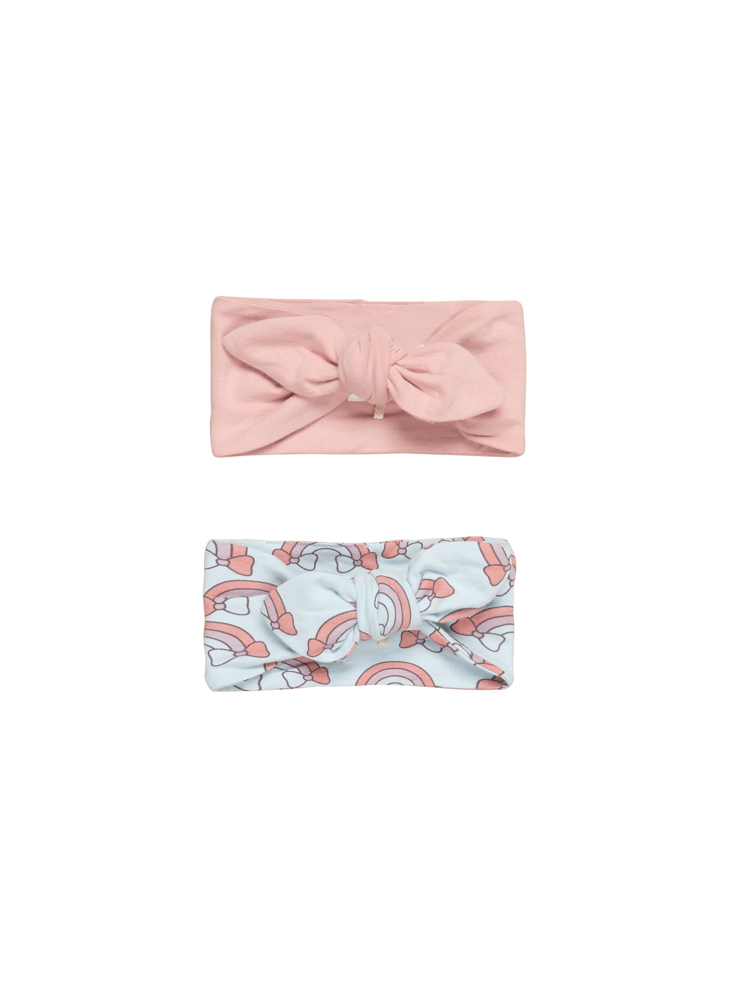 RAIN BOW 2PK HEADBAND - SKY & DUSTY ROSE