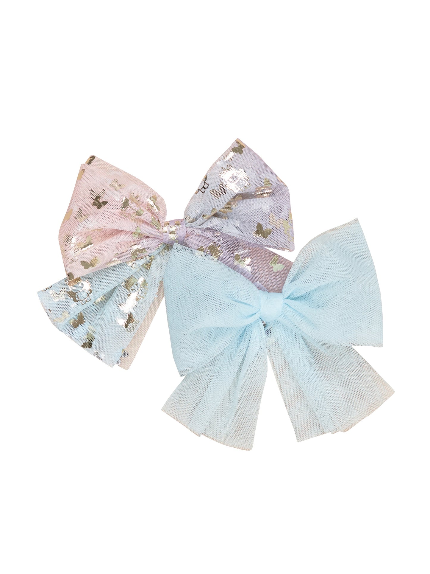 BUTTERFLY UNICORN 2PK HAIR BOW - MULTI