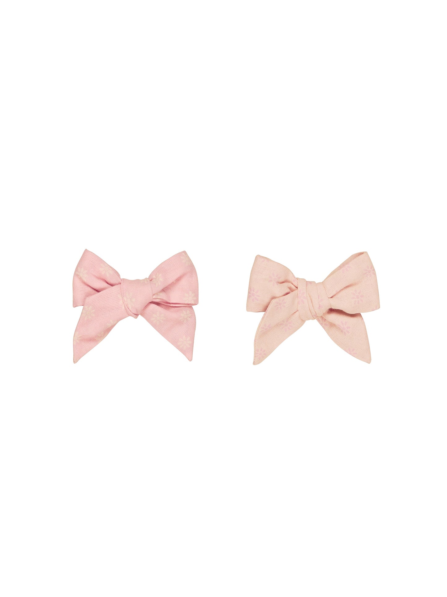 DAISY 2PK HAIR BOW -DUSTY ROSE +SUNKISS