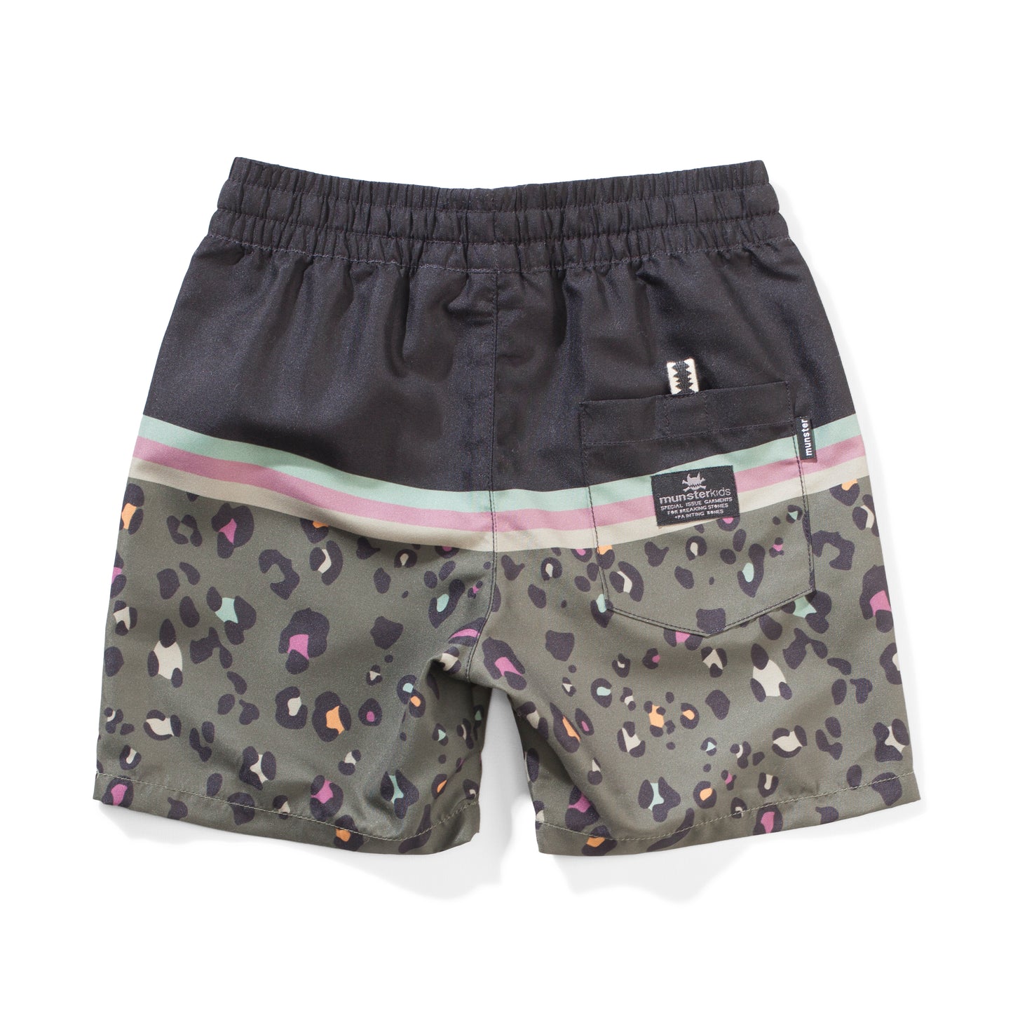 NEON LEO SHORT - BLACK STRIPE LEO