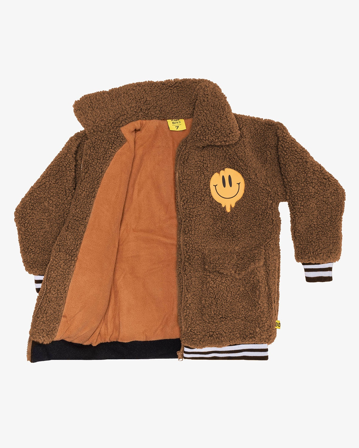 FLUFFY BOMBER JACKET - OCHRE