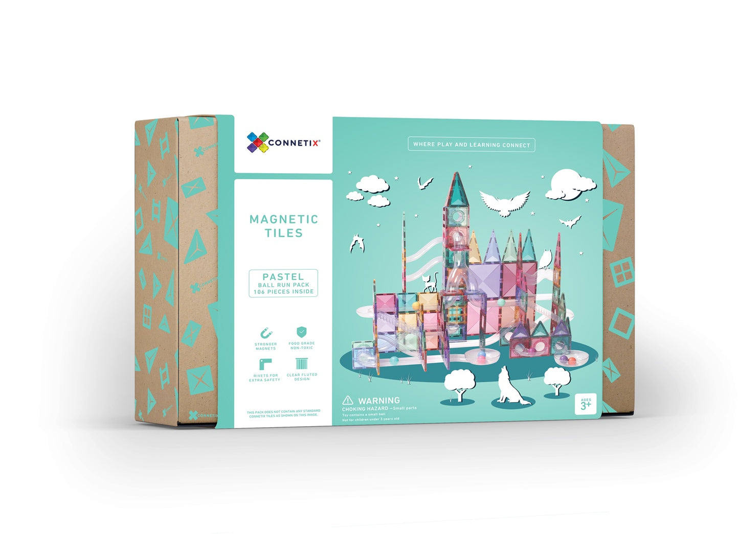 CONNETIX 106 PIECE PASTEL BALL RUN