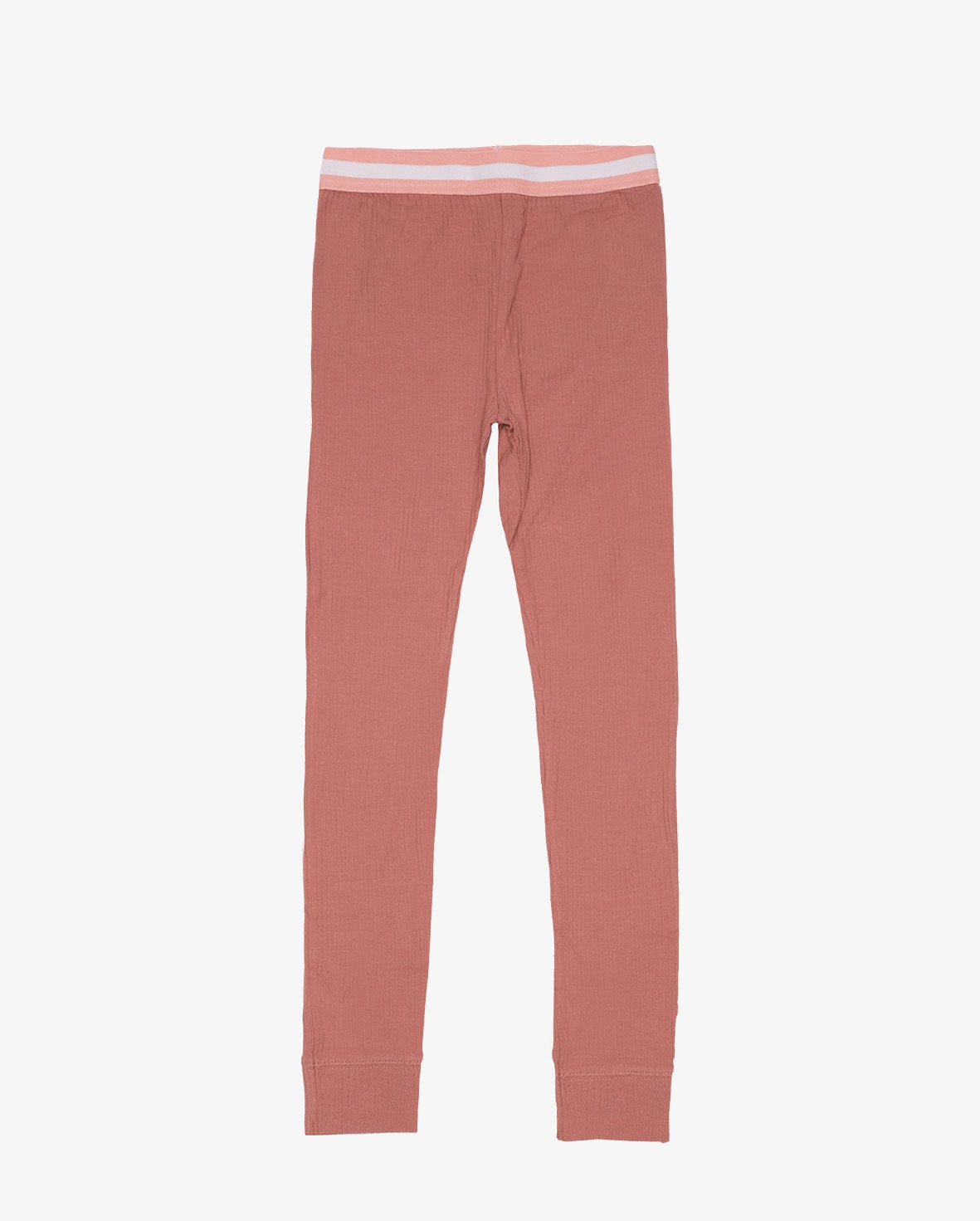 RIB LEGGINGS - TERRACOTTA