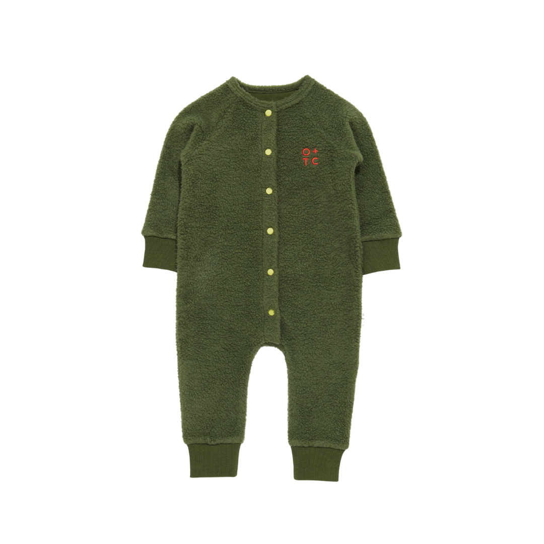FLEECE ROMPER - OLIVE