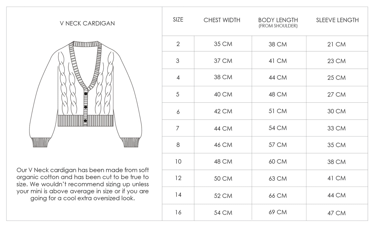 ORGANIC COTTON CABLE CARDIGAN -BABY PINK