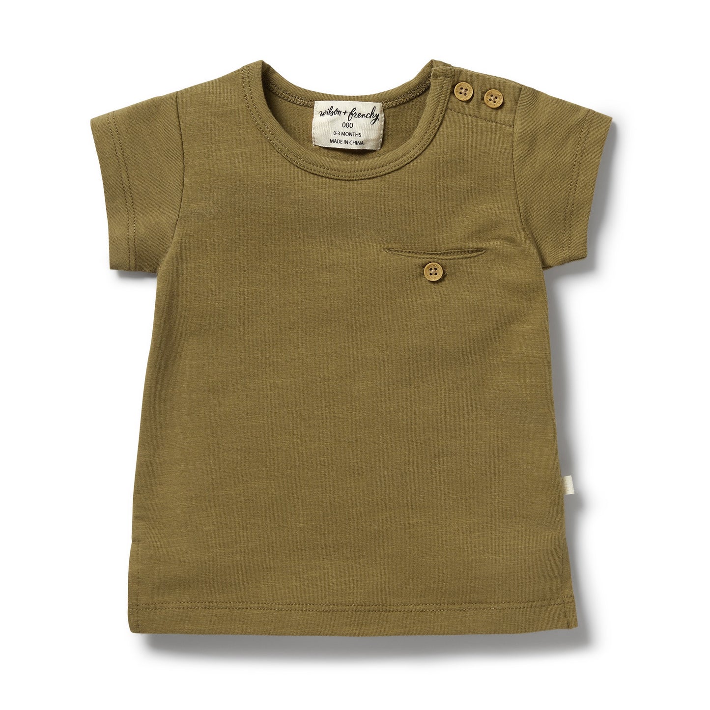 ORGANIC POCKET TEE - LEAF