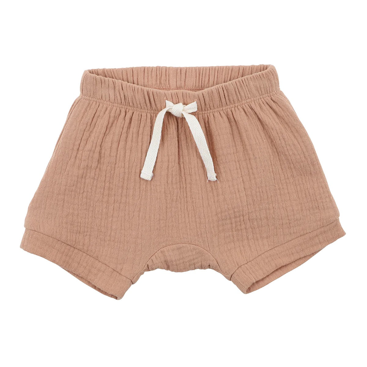 CRINKLE SHORTS - CHESTNUT