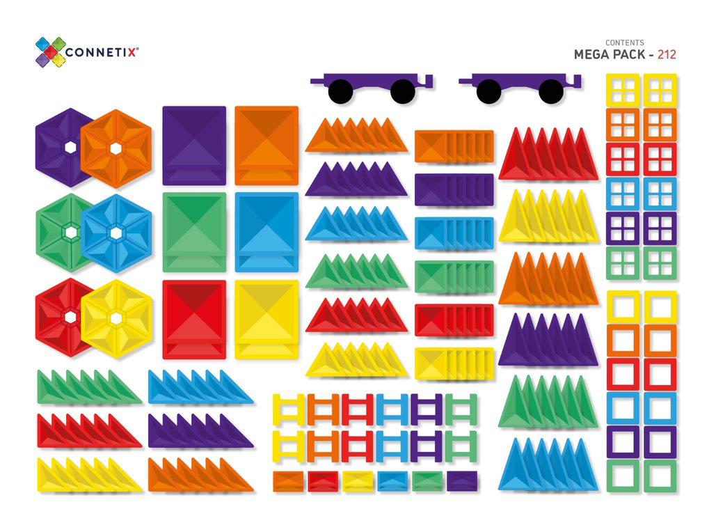 PRE ORDER CONNETIX RAINBOW MEGA PACK 212 PC