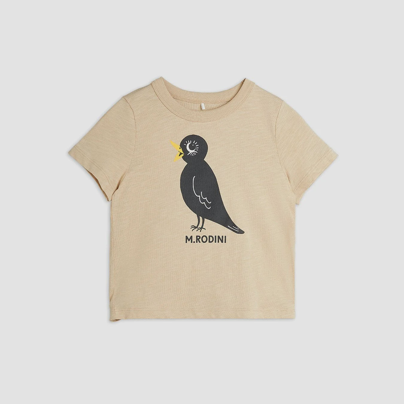 MINI RODINI BLACKBIRD T-SHIRT - BEIGE