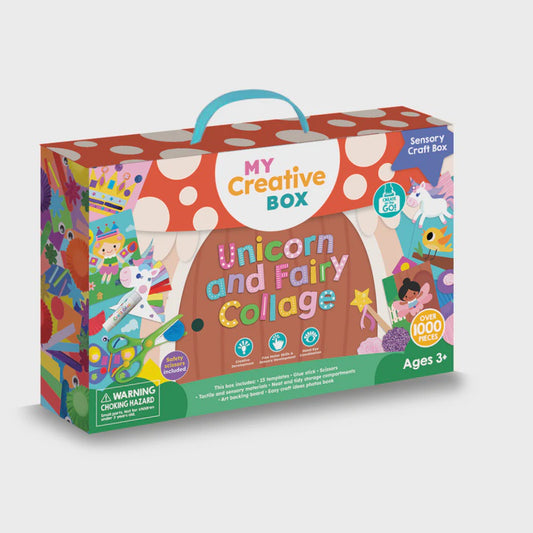COLLAGE SENSORY CRAFT BOX - UNICORN & FAIRIES
