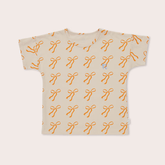 BOWS TEE - CREAM