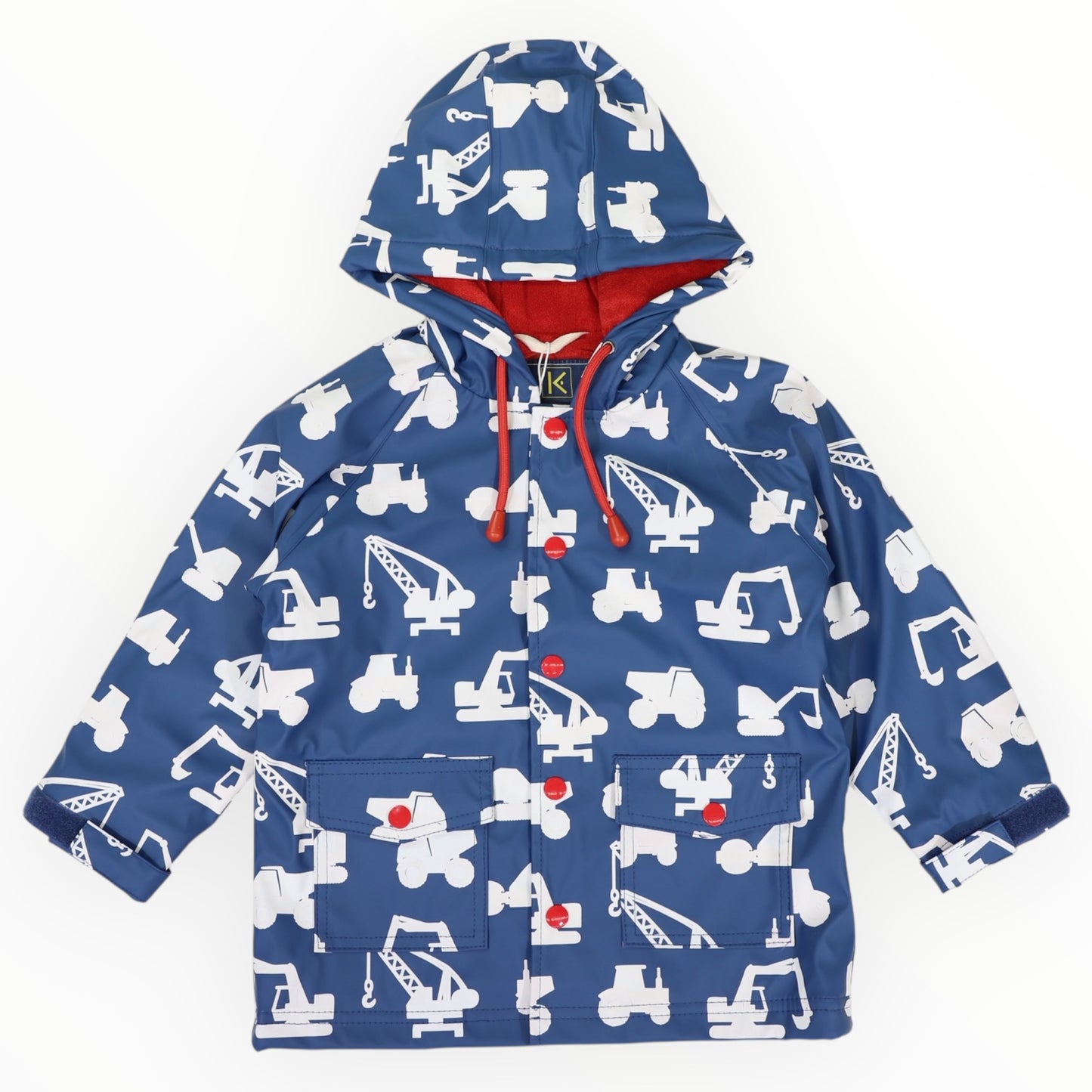 COLOUR CHANGE CONSTRUCTION RAINCOAT - NAVY