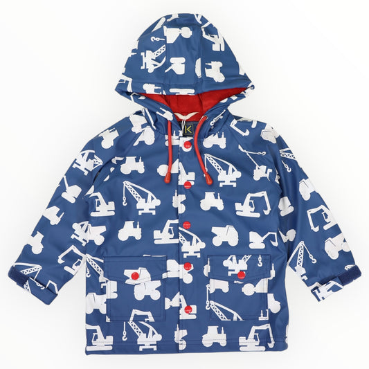 COLOUR CHANGE CONSTRUCTION RAINCOAT - NAVY