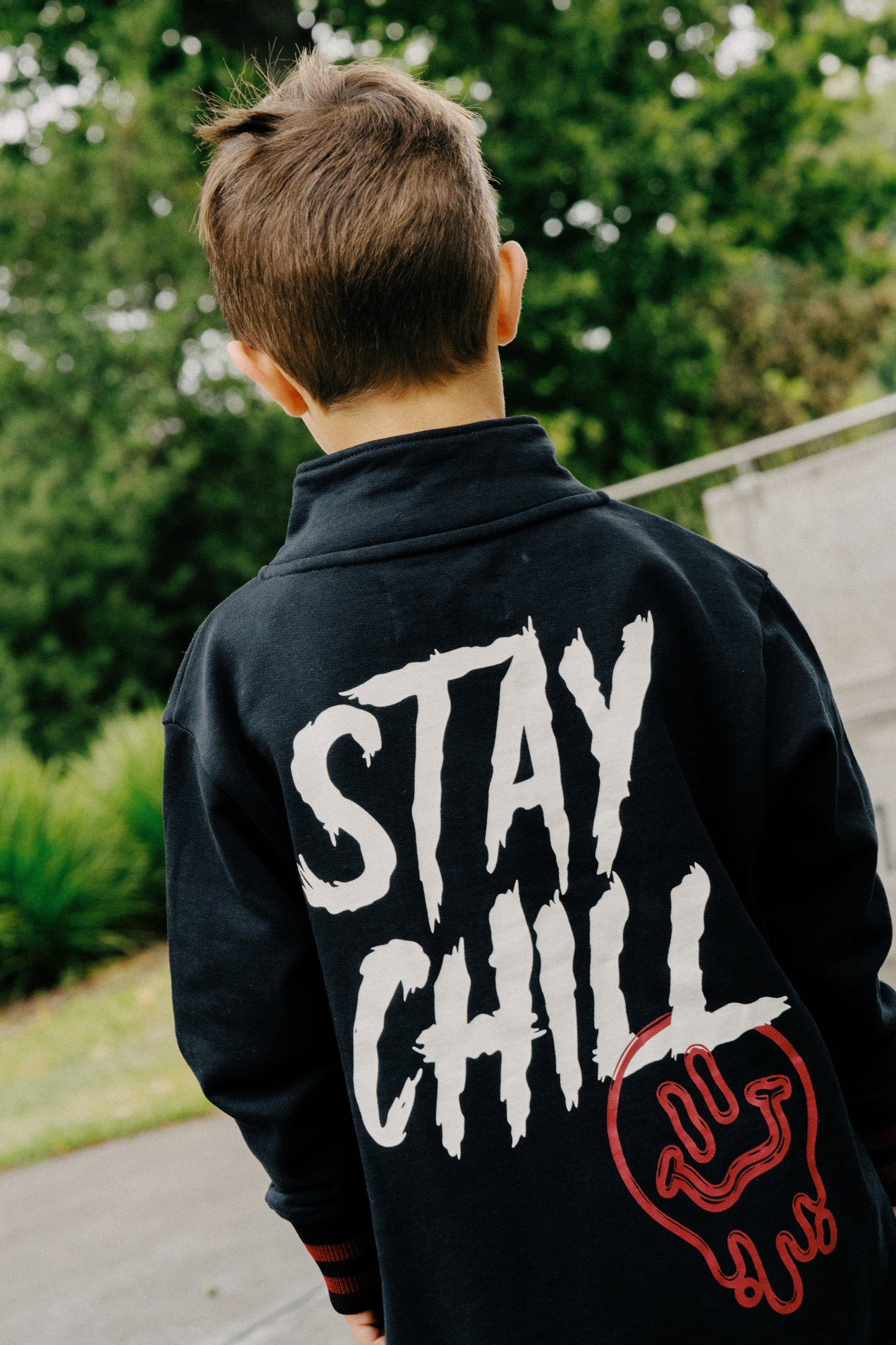 STAY CHILL QUARTER ZIP CREW