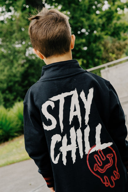 STAY CHILL QUARTER ZIP CREW