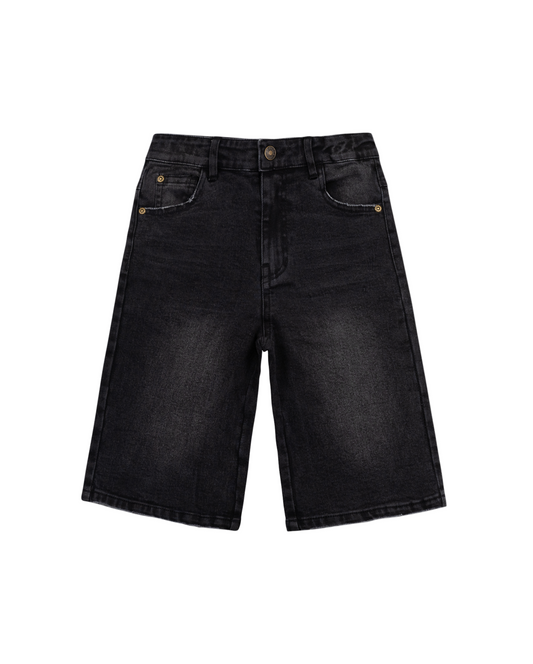 JORTS - BLACK WASH