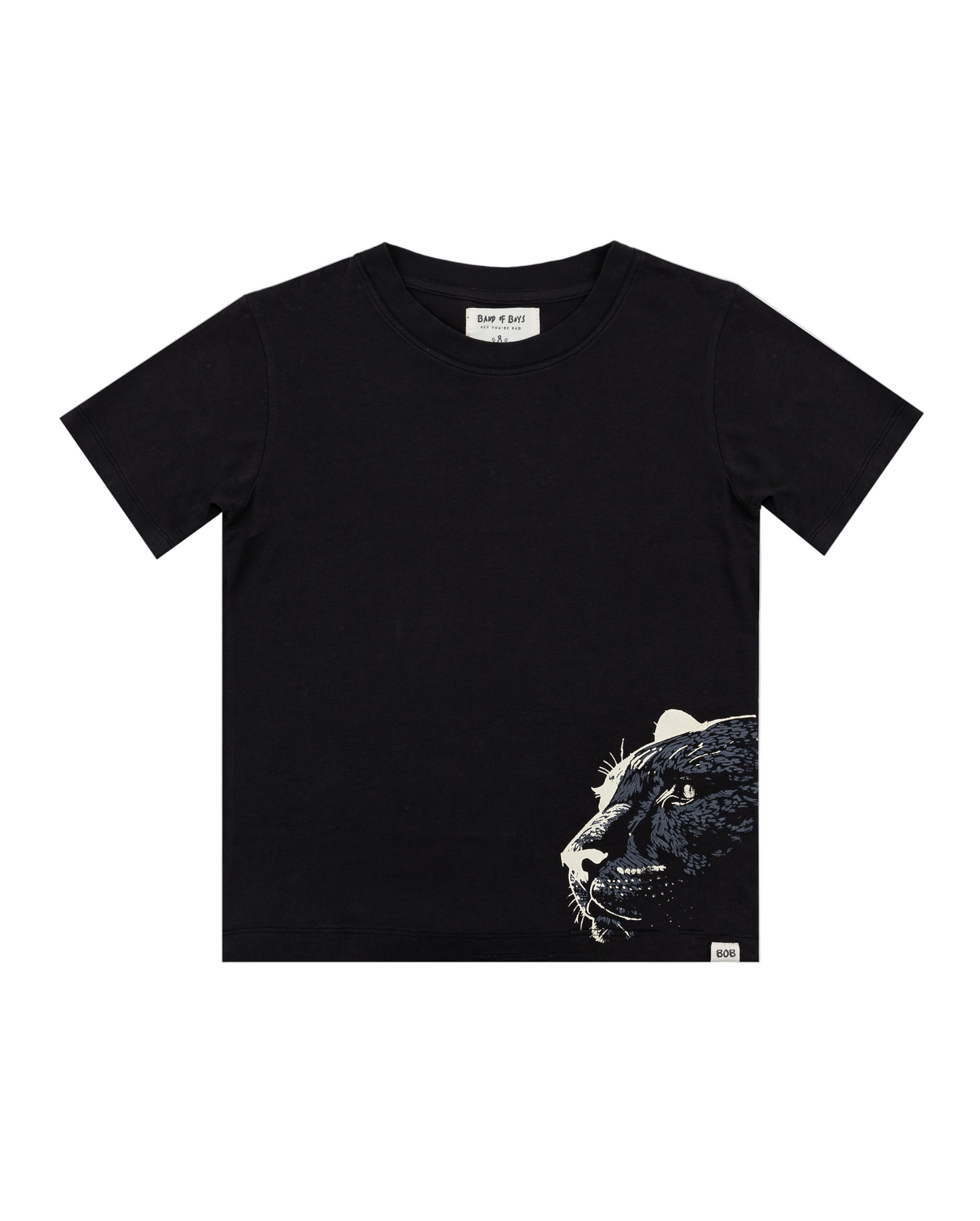 PANTHER TEE - BLACK WASH