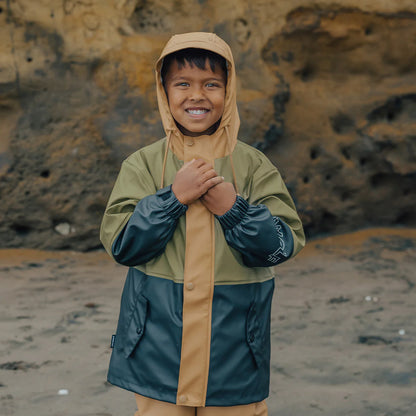 EXPLORER JACKET - FERN COLOURBLOCK