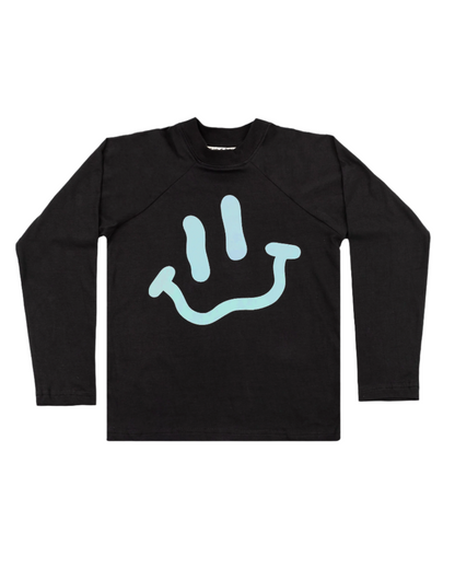 SMILE LS TEE - CHARCOAL