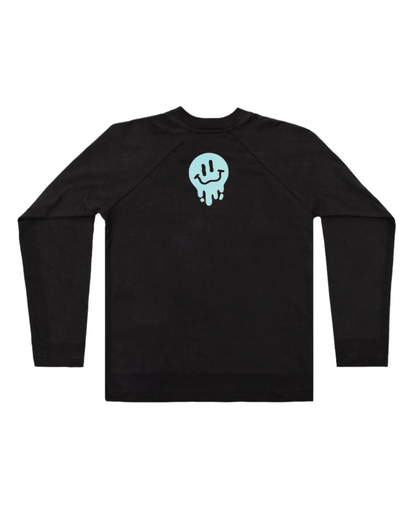 SMILE LS TEE - CHARCOAL