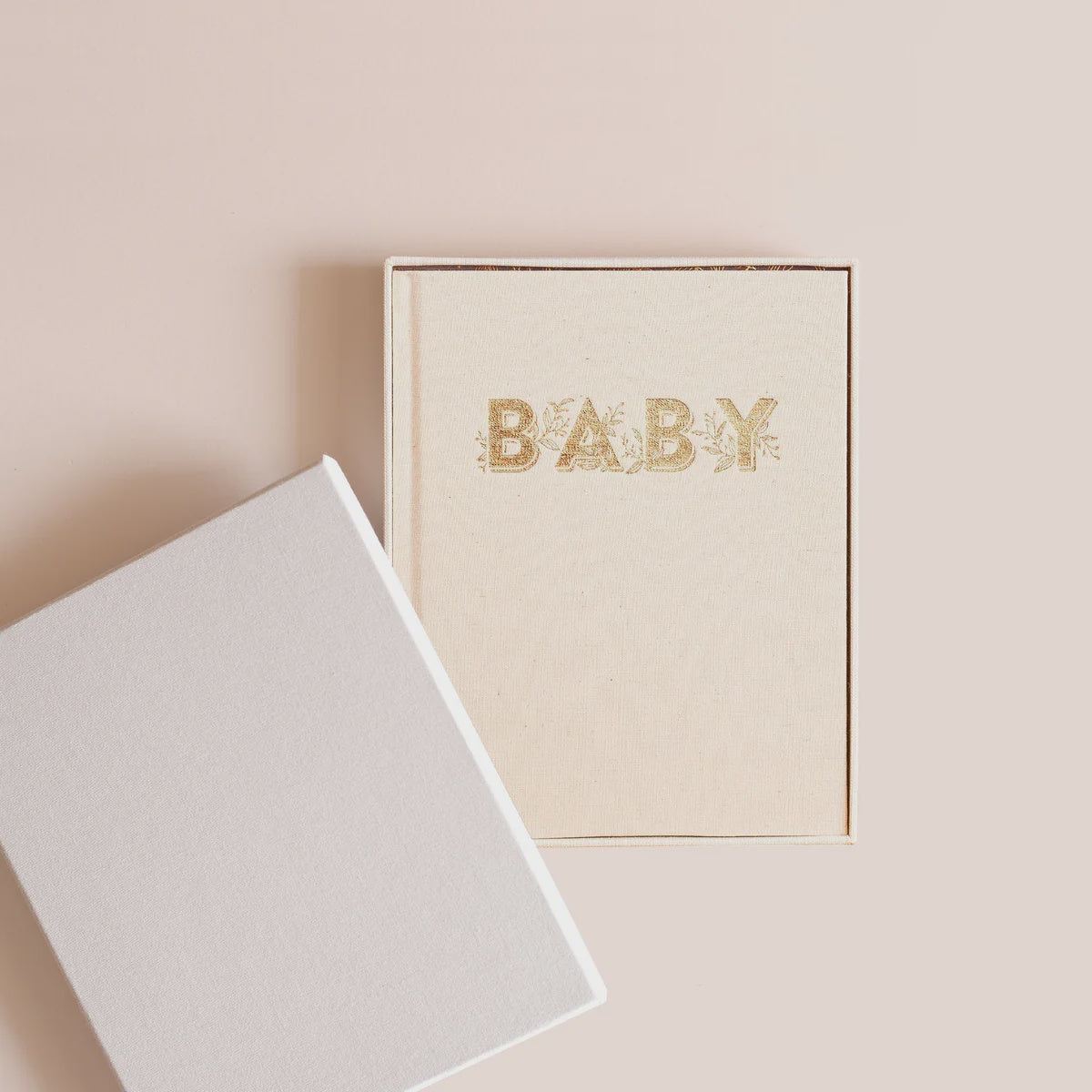 MINI BABY BOXED BABY BOOK - OATMEAL