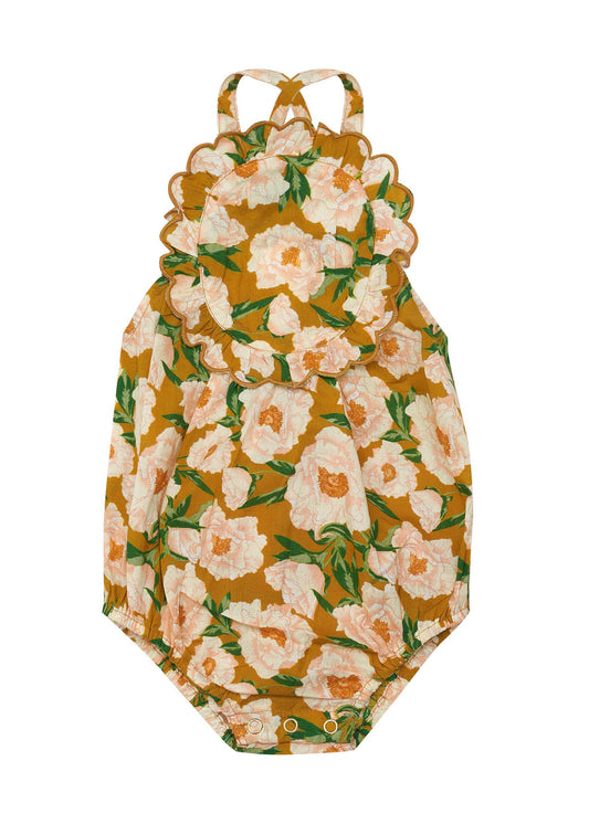 FREYA ROMPER - SOIREE BOUQUETHONEY MUSTARD