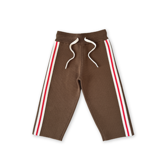 ORGANIC TAPE MILANO KNIT PANT - ESPRESSO