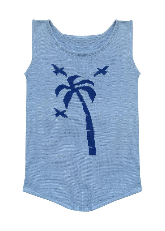 GINA DRESS - ISLAND BLUE