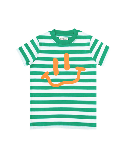 STRIPED SMILE SHIRT - GREEN