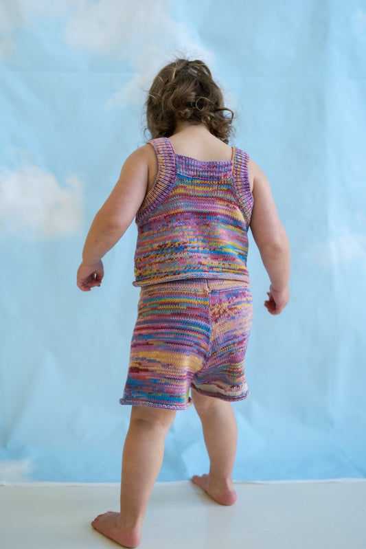 KNITTED SHORTS - RAINBOW