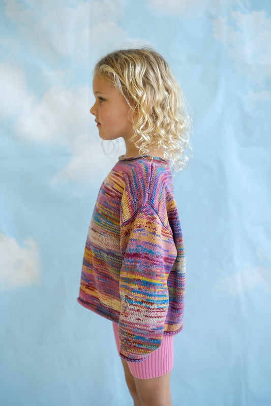 KNITTED PILLOVER - RAINBOW