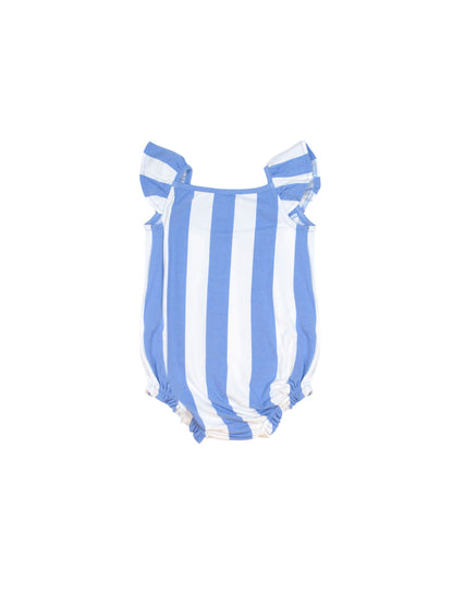 SEASIDE CHERRY STRIPE PLAYSUIT - SEASIDE ALMOND MILK