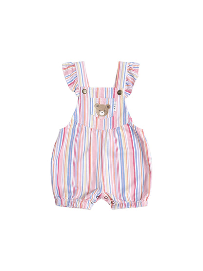 PASTEL STRIPE BUBBLE ROMPER