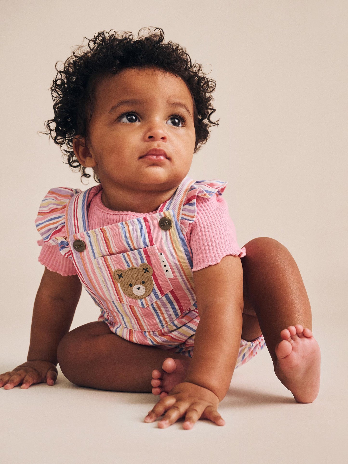 PASTEL STRIPE BUBBLE ROMPER